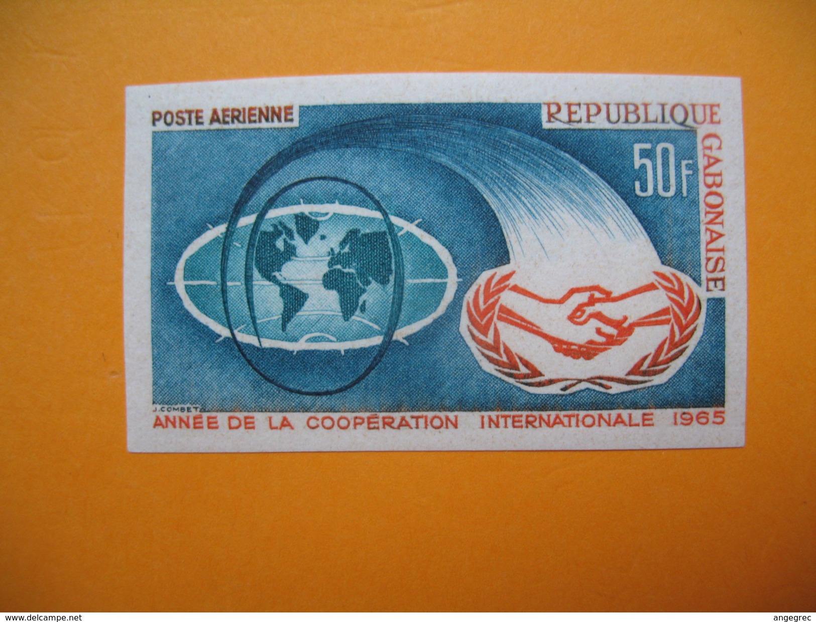 Timbre Non Dentelé   N° PA 31  Année De La Coopération Internationale   1965 - Gabon (1960-...)