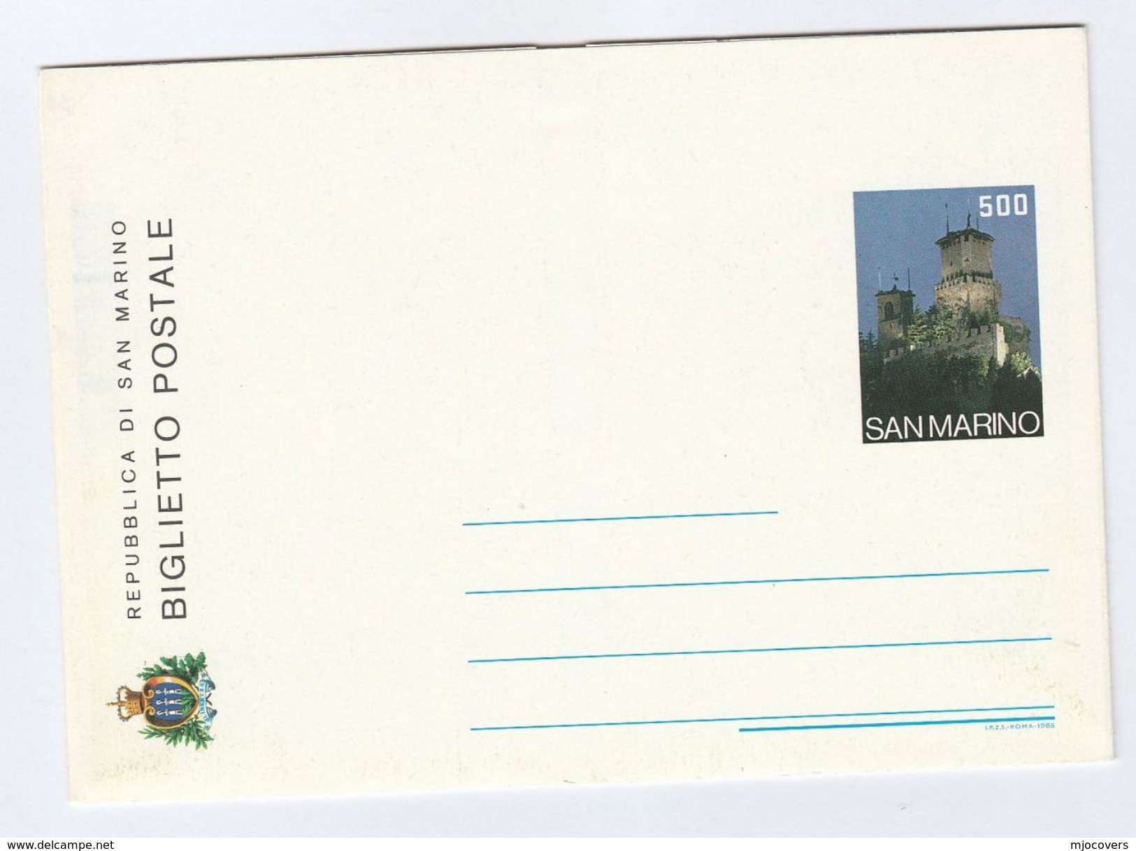 San Marino STATIONERY LETTERSHEET Illus ARCHER Archery Postal Stationery Cover Stamps - Interi Postali