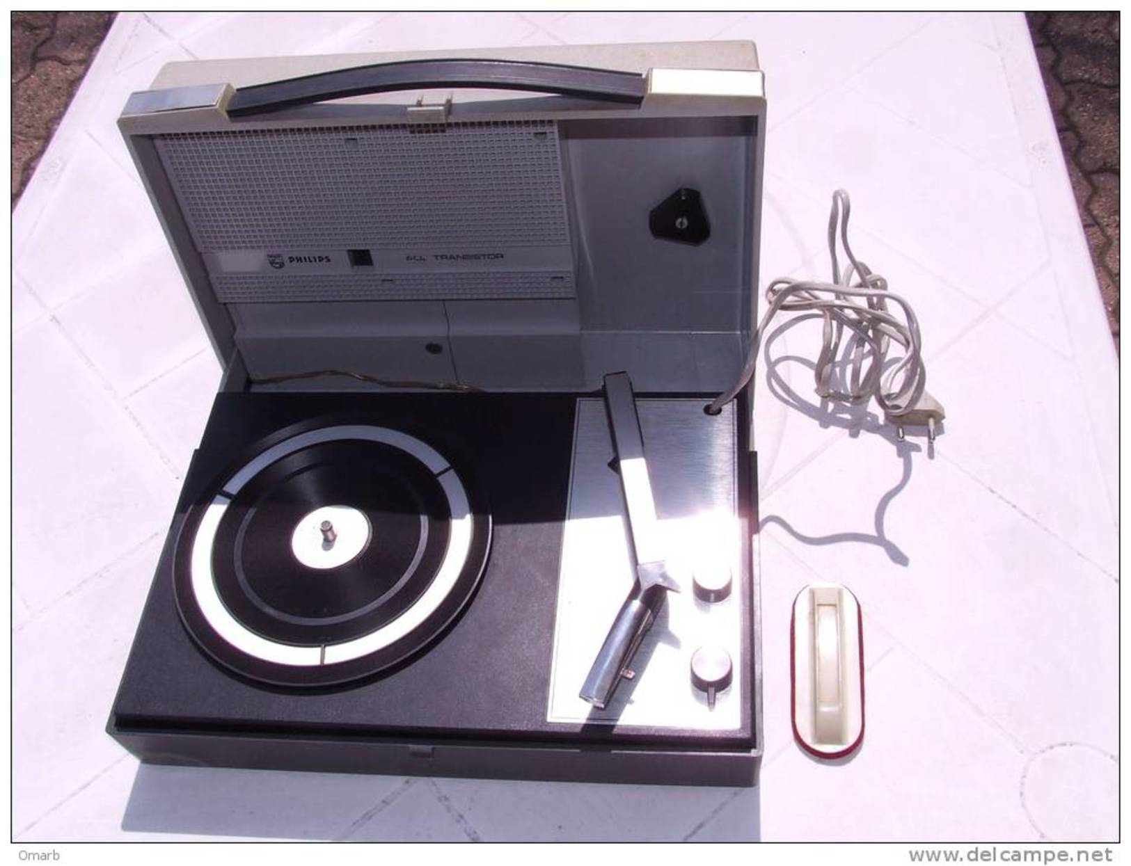 P008 Giradischi Fonografo Phonograph Phonographe Vintage 1970 Philips All Transistor Da Collezione Perfetto LP - Objets Dérivés