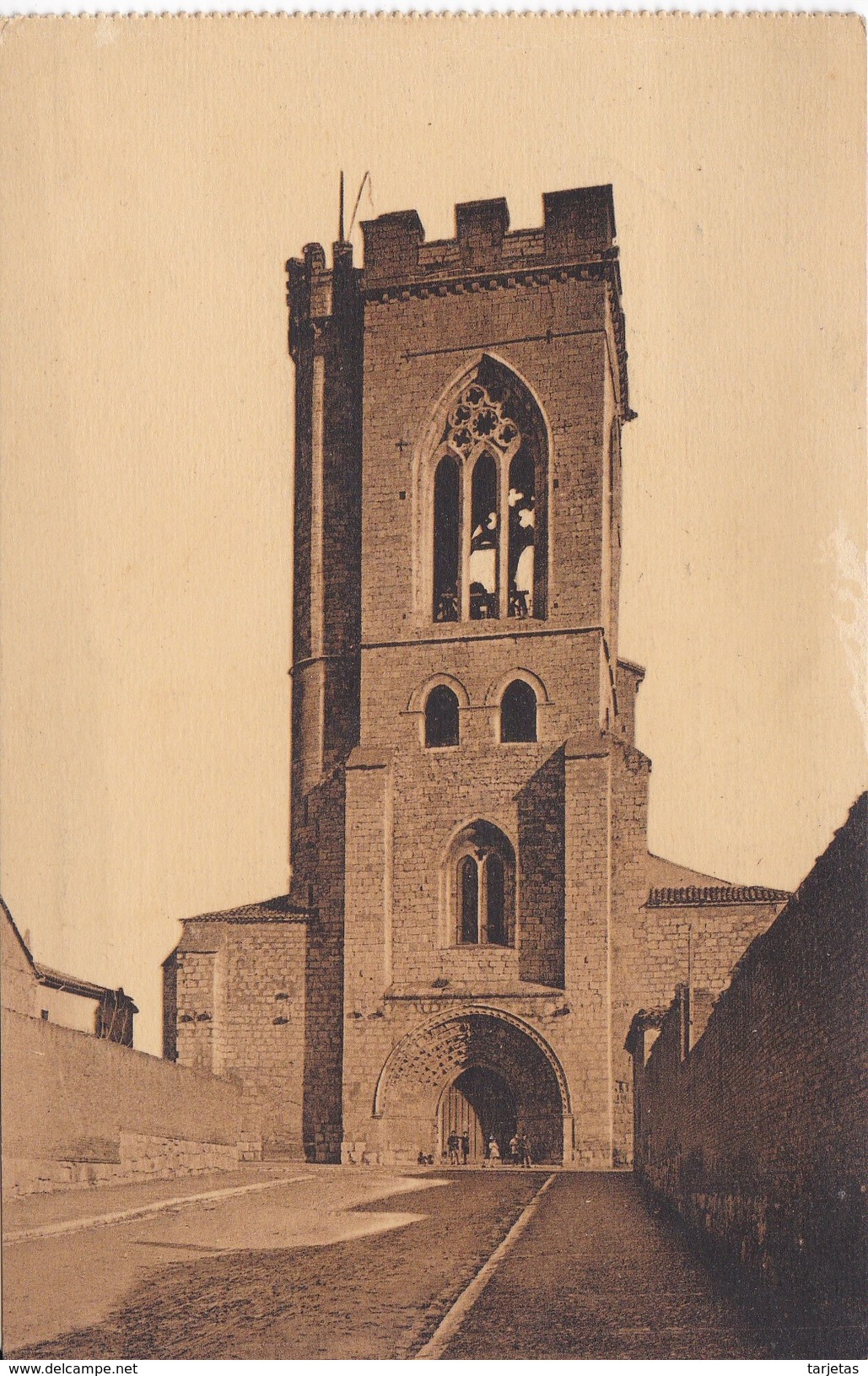 11 POSTAL DE PALENCIA DE LA IGLESIA DE S. MIGUEL DEL AÑO 1928 (L. ROISIN) - Palencia