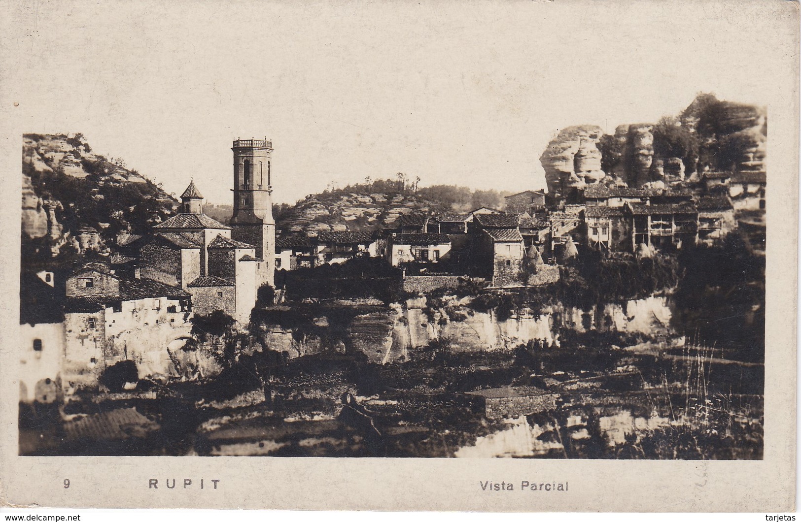 9 POSTAL DE RUPIT DE UNA VISTA PARCIAL - Barcelona