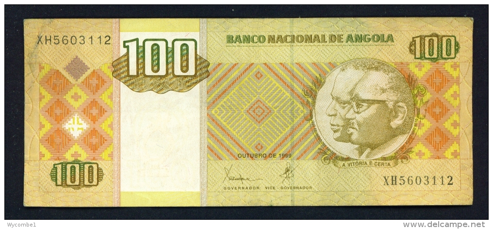 ANGOLA  -  1999  100 Kwanzas  Circulated Banknote  Serial Number And Condition As Scans - Angola