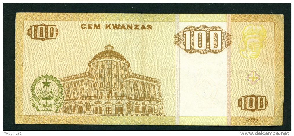 ANGOLA  -  1999  100 Kwanzas  Circulated Banknote  Serial Number And Condition As Scans - Angola