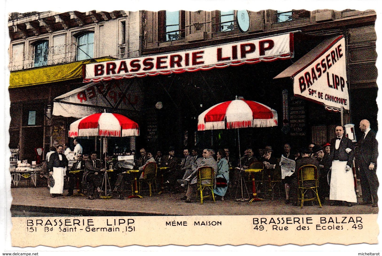 Paris : Brasserie Lipp : Bd Saint Germain - Pubs, Hotels, Restaurants