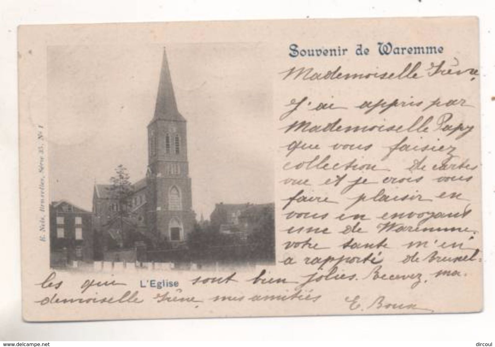 36856  -    Souvenir De Waremme  L'église  Série  35  N°  1 - Borgworm