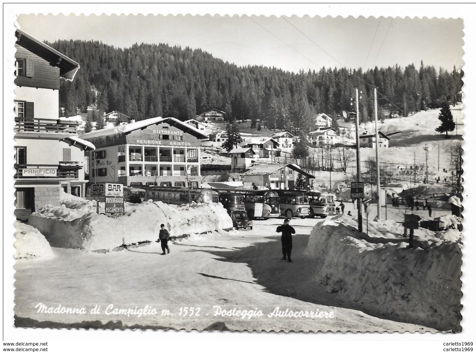 MADONNA DI CAMPIGLIO - POSTEGGIO AUTOCORRIERE    VIAGGIATA  FG - Trento