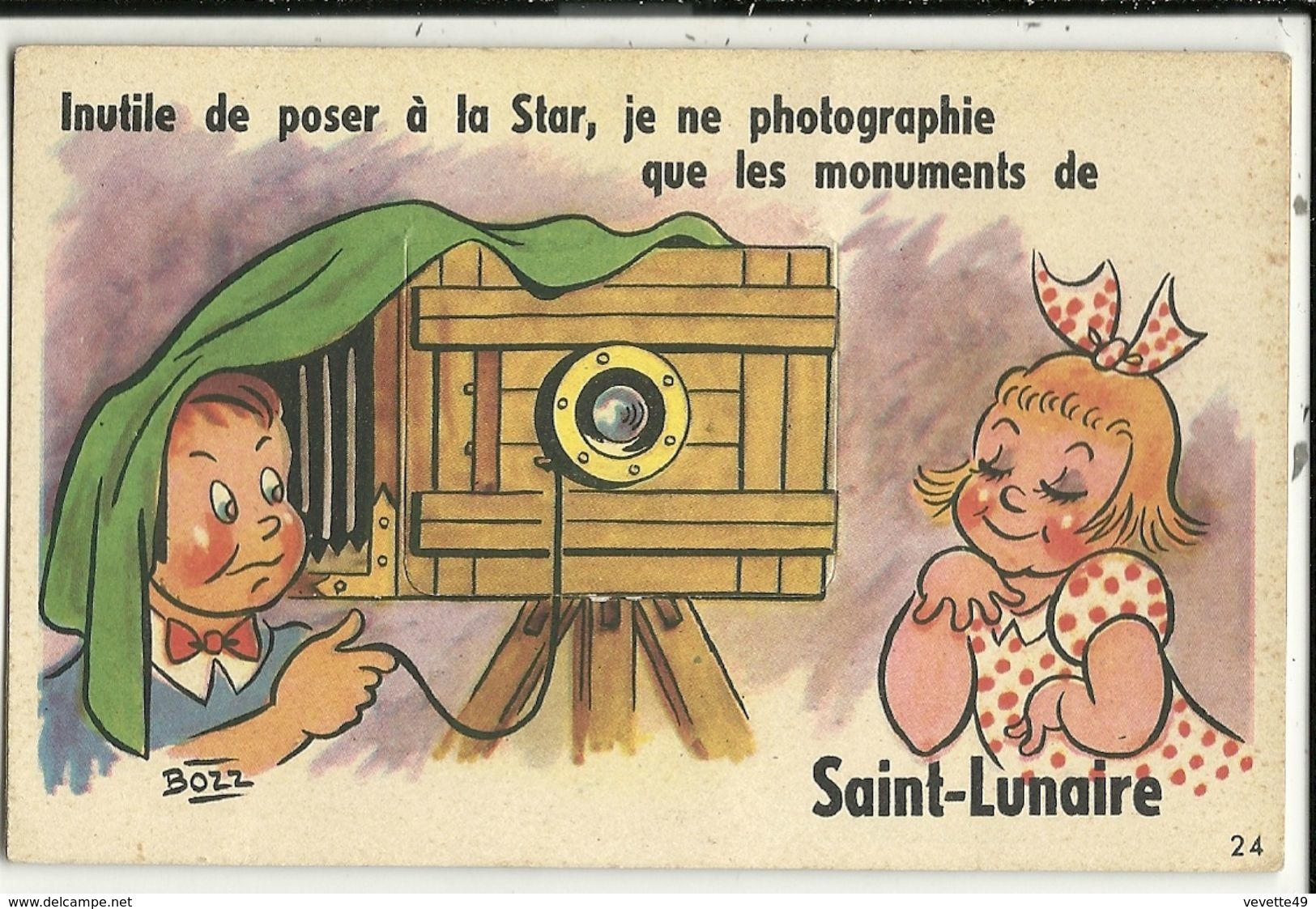 Saint Lunaire : Carte à Système Humoristique - Saint-Lunaire