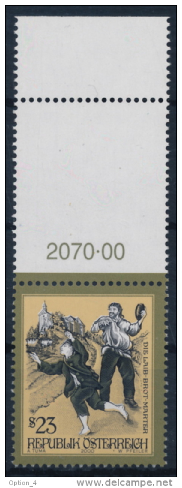 **Österreich Austria 2000 ANK 2358 Mi 2324 (1) Upper Blank Margin Legends MNH - Ungebraucht