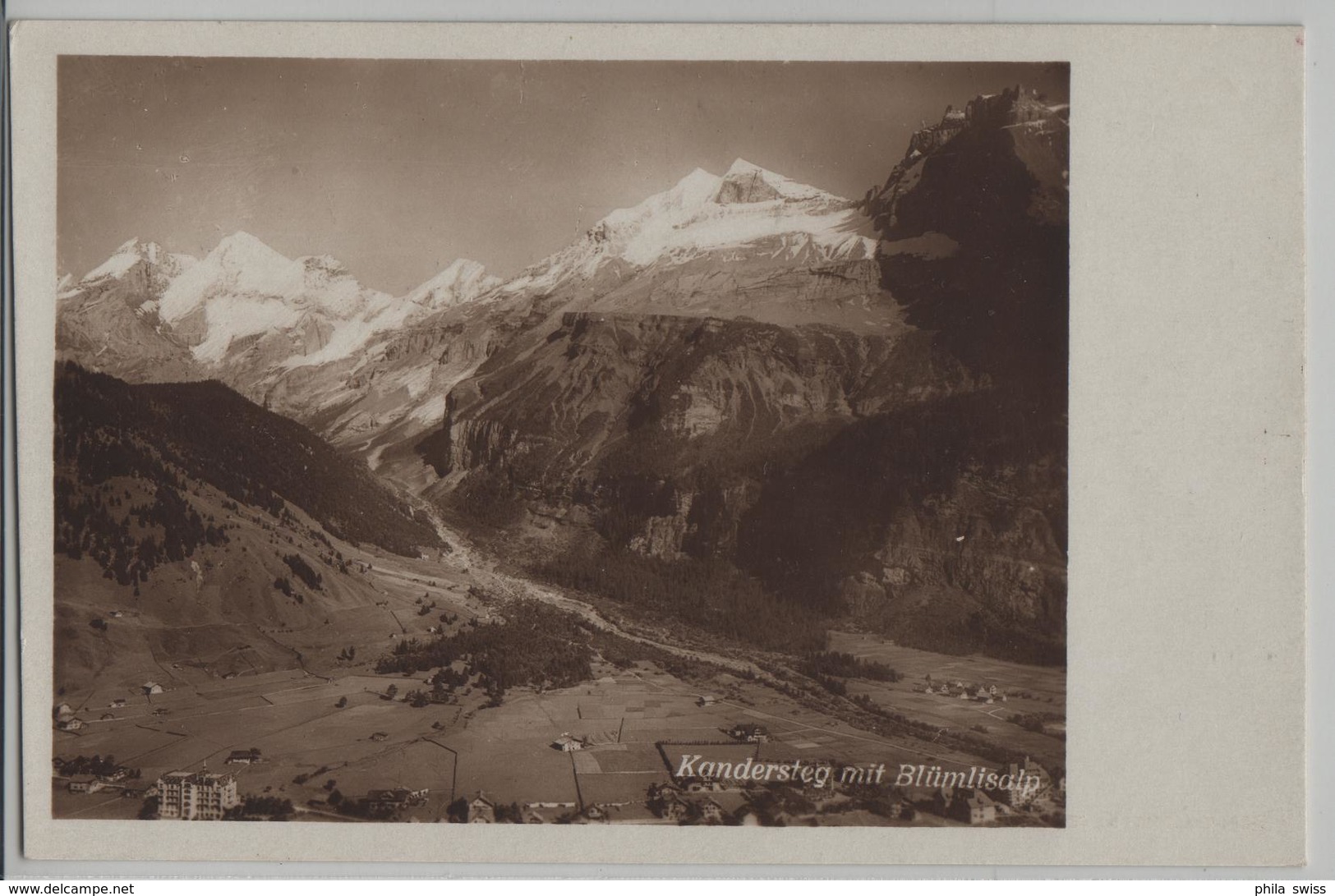 Kandersteg Mit Blümisalp - Photo: Guggenheim - Autres & Non Classés