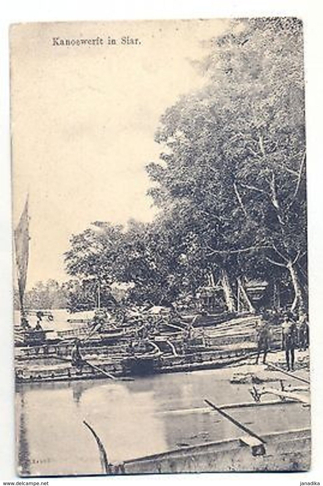 K 201 - Neu-Guinea, Kanoewerft In Siar , Ugl. - Ehemalige Dt. Kolonien