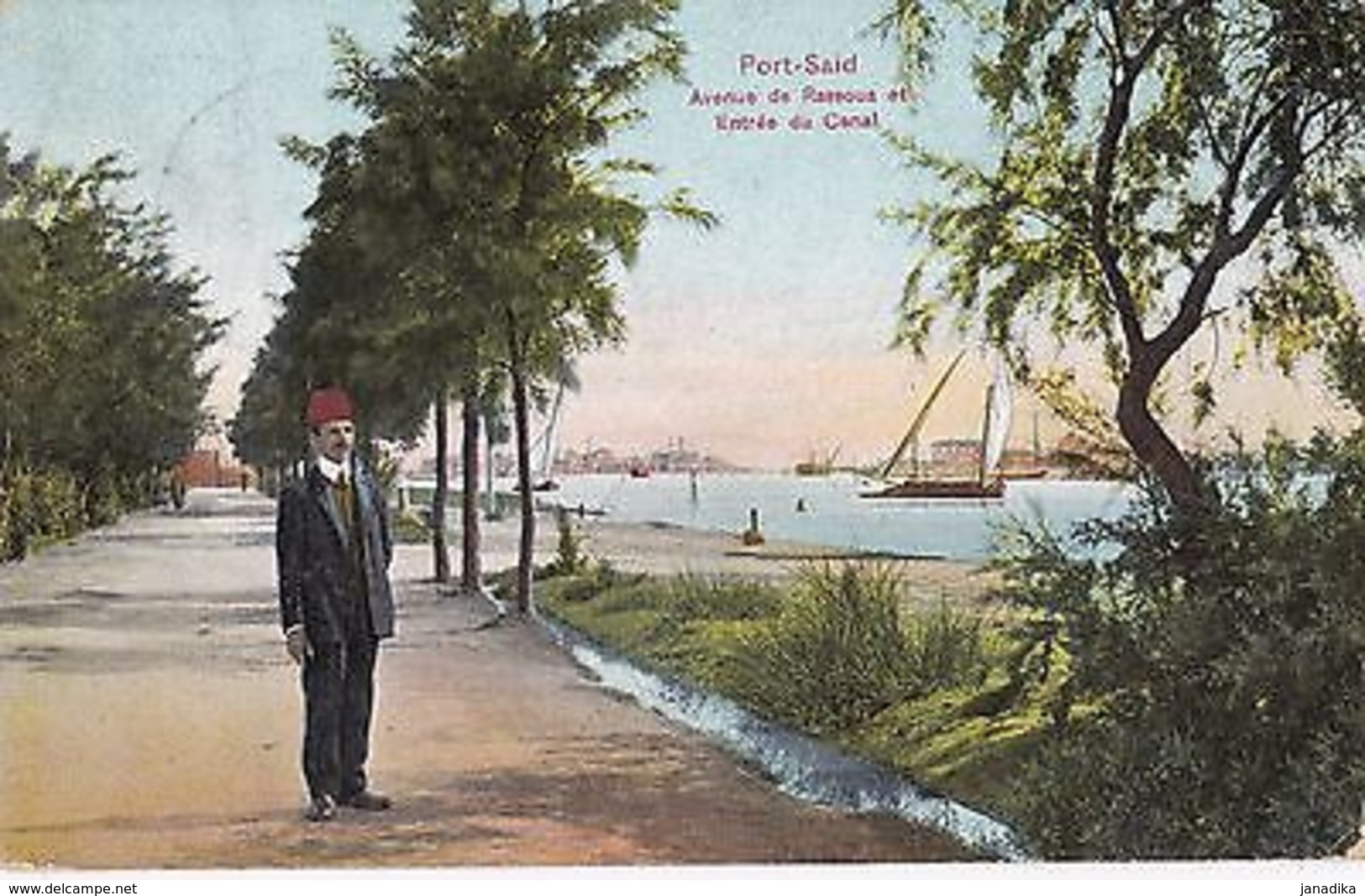 K 537 -Port Said, Entrèe Du Canal, 1910 Gelaufen - Ehemalige Dt. Kolonien