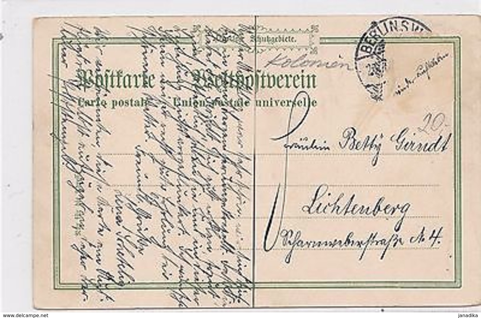 K 441 -RAR Neu-Guinea Stephansort M. Assistentenhaus 1903 Gelaufen - Ehemalige Dt. Kolonien