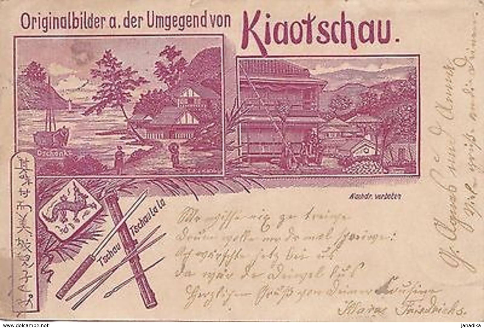 K 339 - Kiautschou Originalbilder Aus Der Umgebung 1898 Nach Ediger,Marke Gelöst - Ehemalige Dt. Kolonien