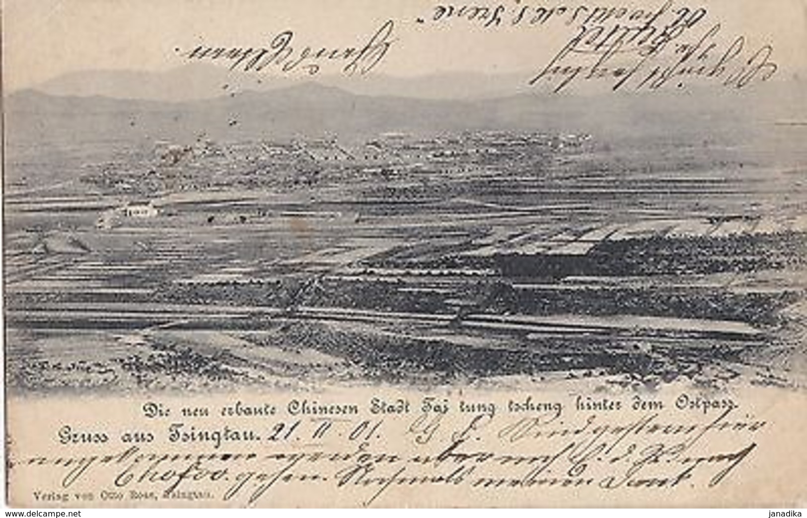 K 462 -RAR GRUSS AUS TSINGTAU - Tai Tung Tscheng, Hinter Ostpass, 1901 - Ehemalige Dt. Kolonien