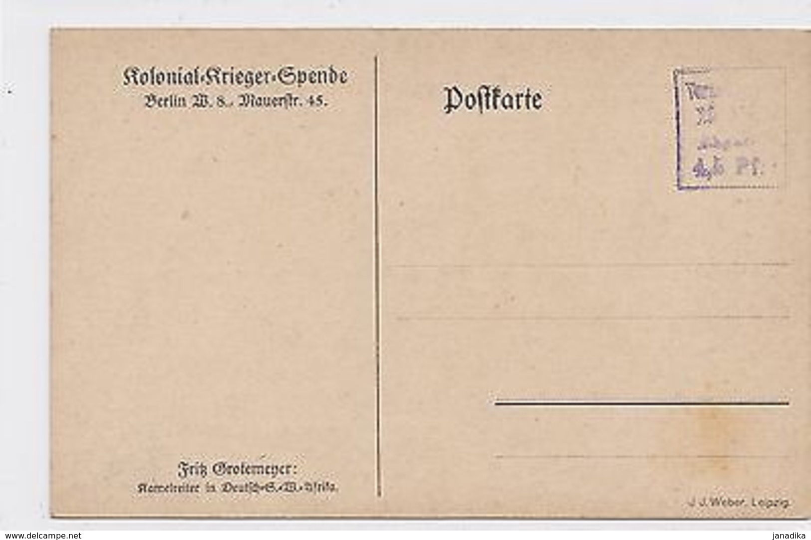 K 558 -DSWA -Grotemeyer, Kamelreiter, Ungelaufen - Ehemalige Dt. Kolonien