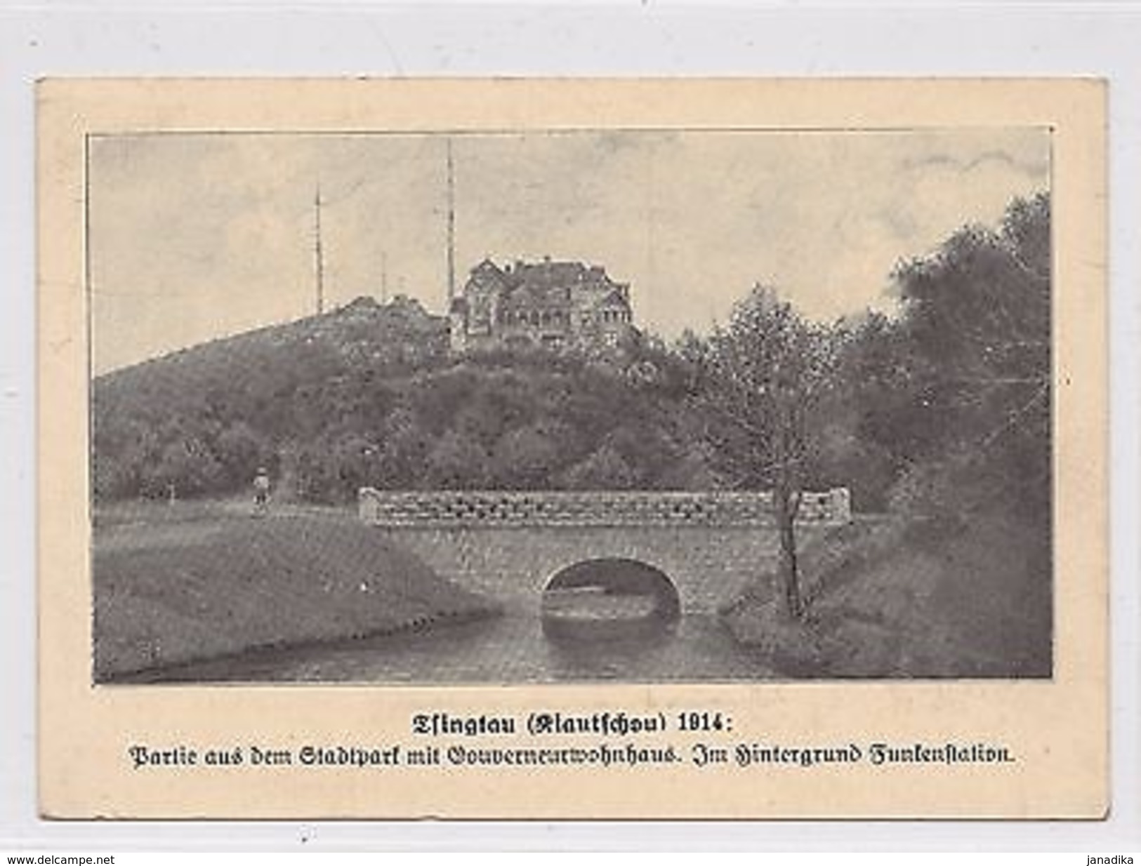 K 510 - Tsingtau, Stadtpark Mit Gouverneurswohnhaus - Ehemalige Dt. Kolonien