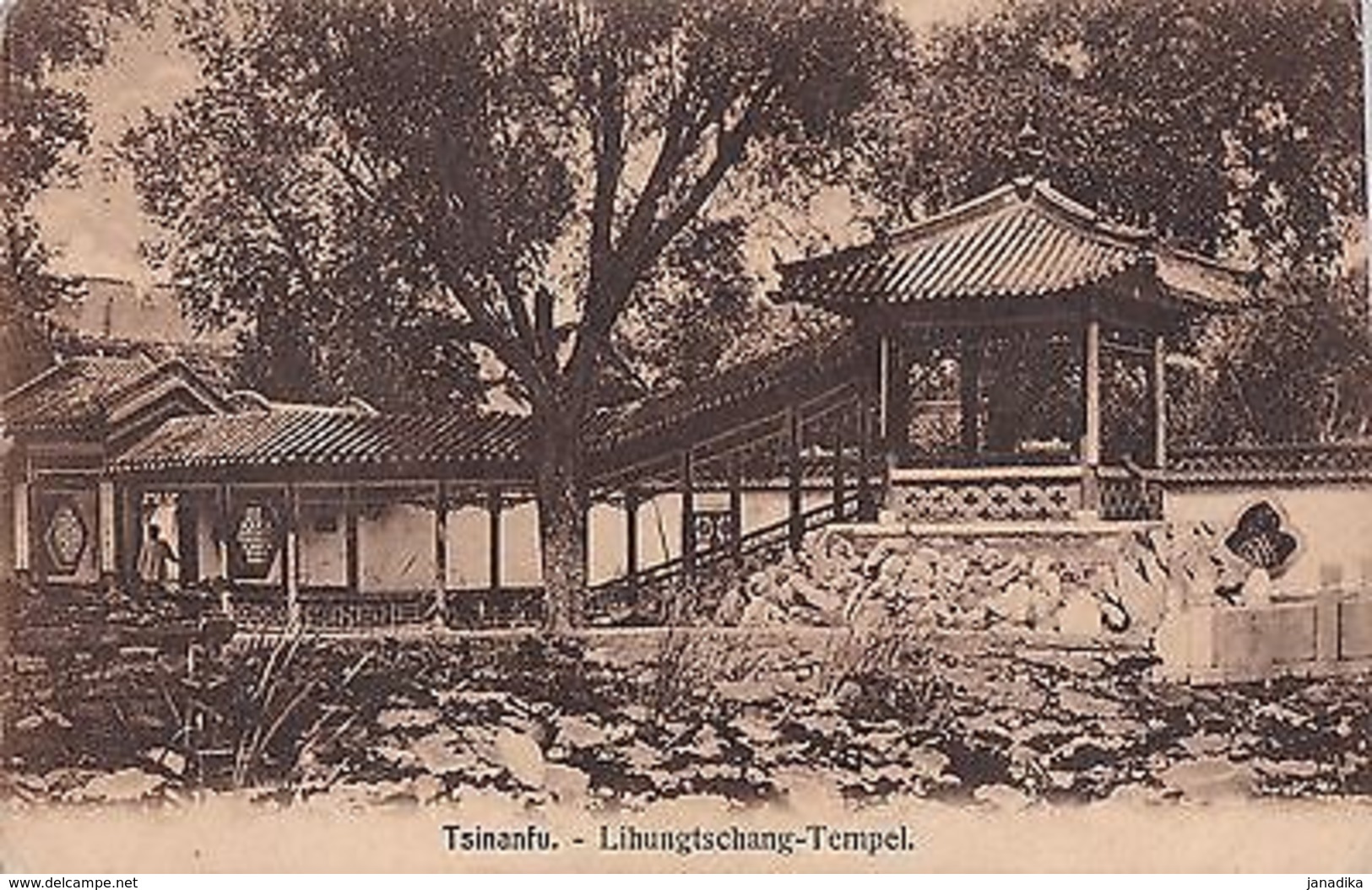 K 504 - Kiautschou, Tsinanfu, Lihungtschang-Tempel, 1910 Gelaufen - Ehemalige Dt. Kolonien