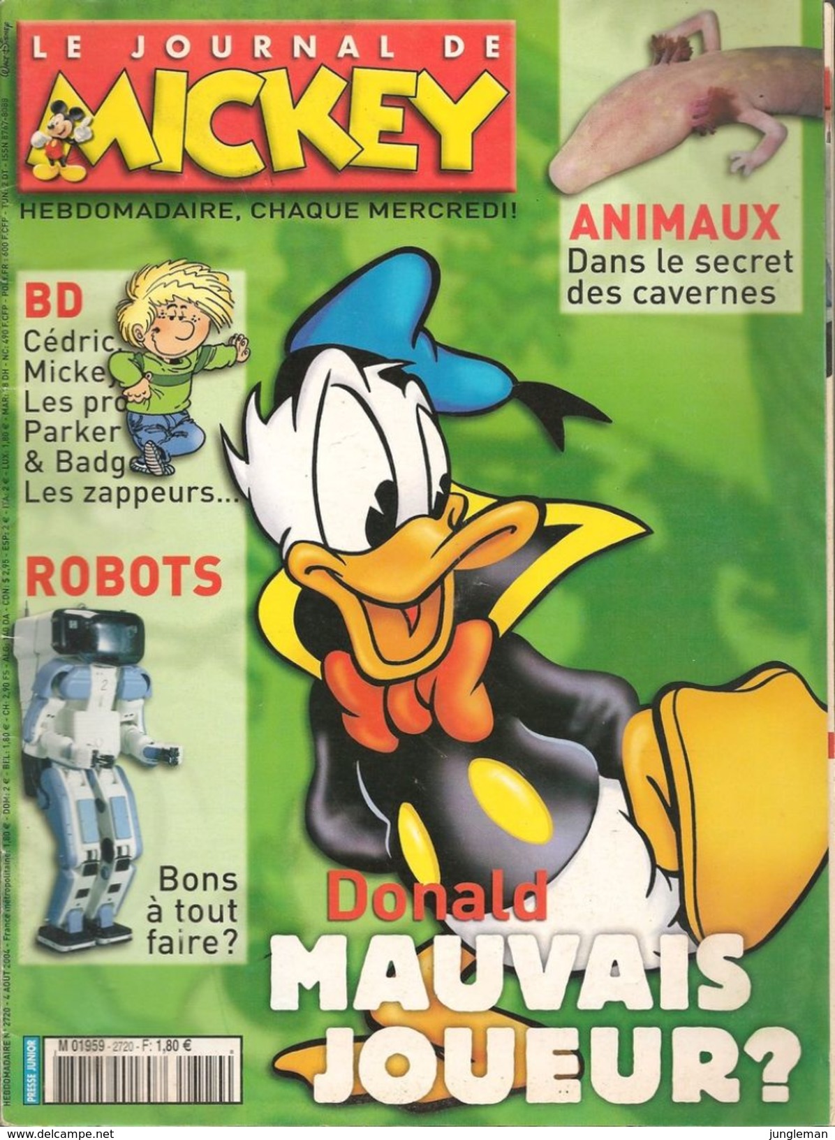 Le Journal De Mickey N° 2720 D'Août 2004 -  TBE - Disney