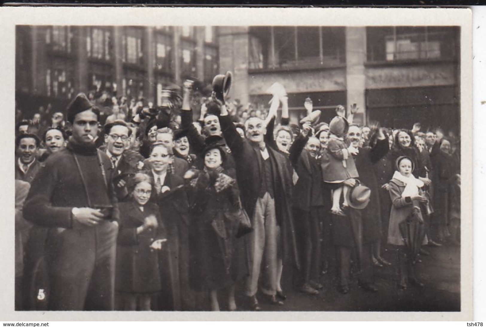 MINI PHOTO--67--STRASBOURG The People Ebeer The Libérators-libération Alsace Et La Lorraine Libérées--voir 2 Scans - Other & Unclassified