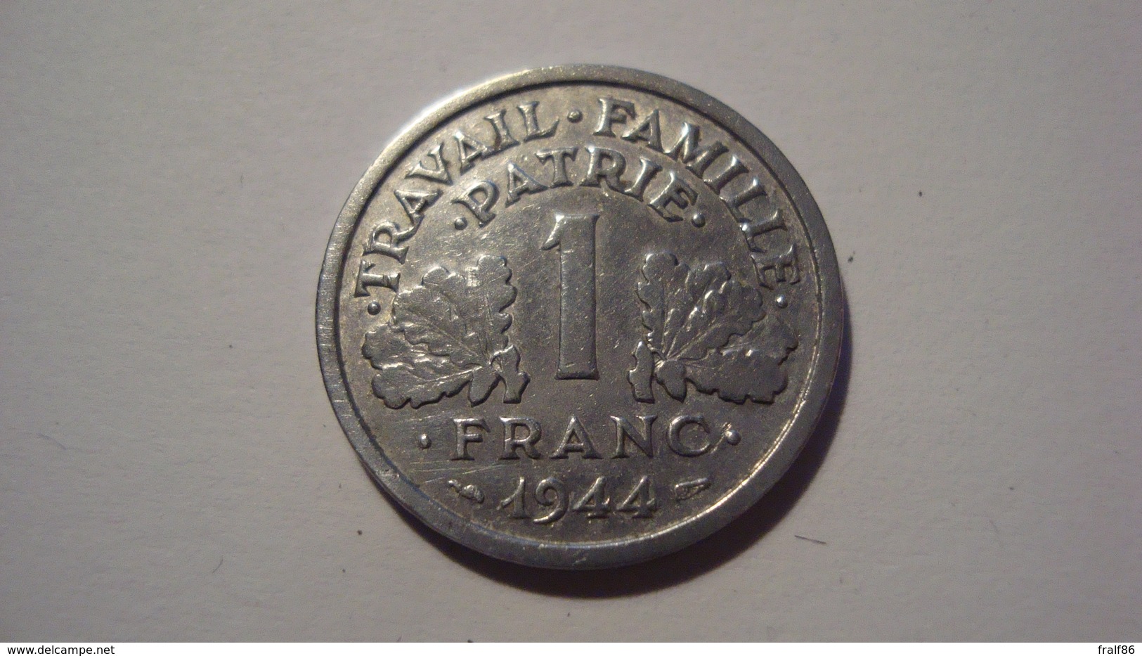 MONNAIE FRANCE 1 FRANC BAZOR 1944 B - Altri & Non Classificati