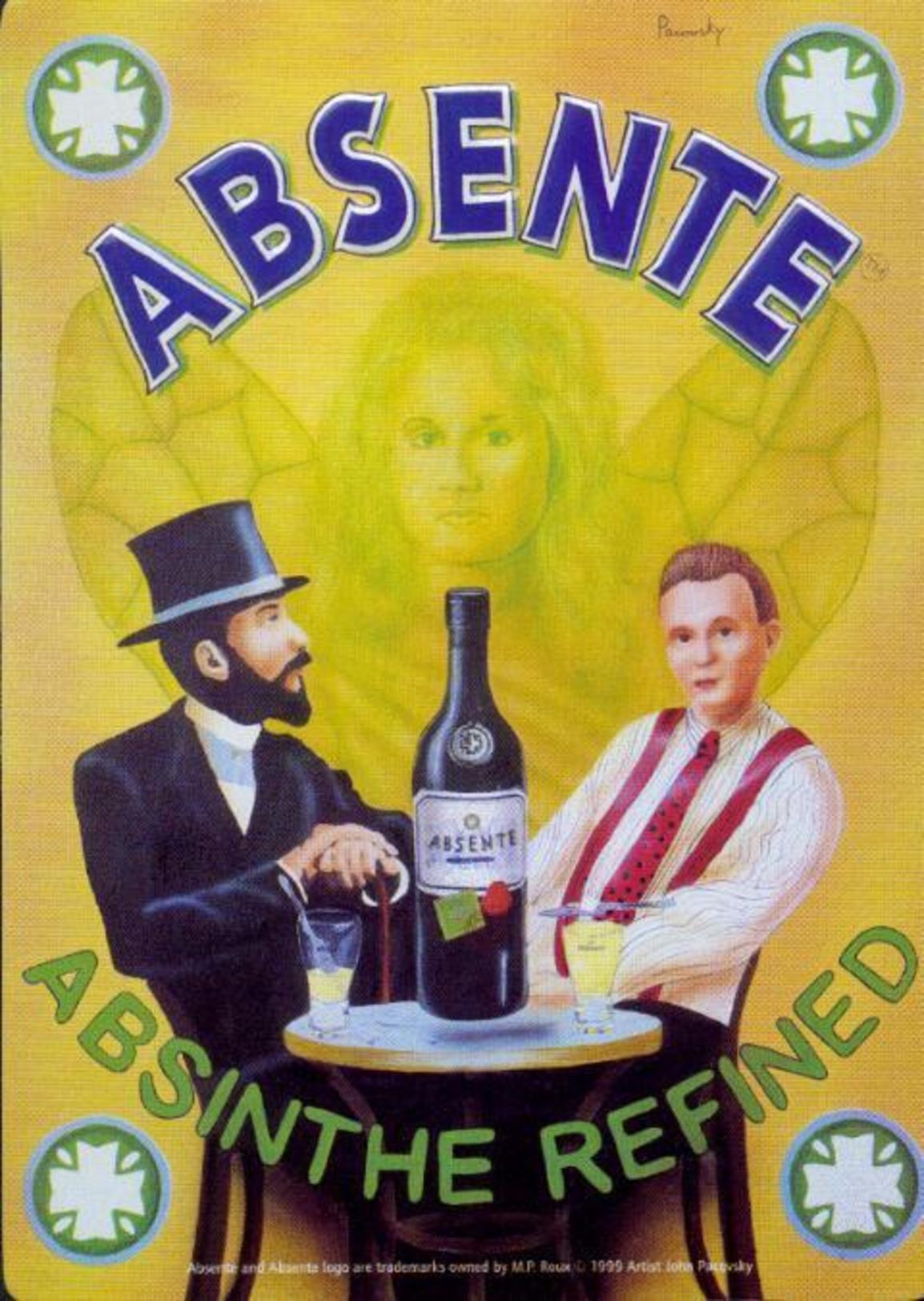 Plaque  "ABSINTHE 2" - Tin Signs (after1960)