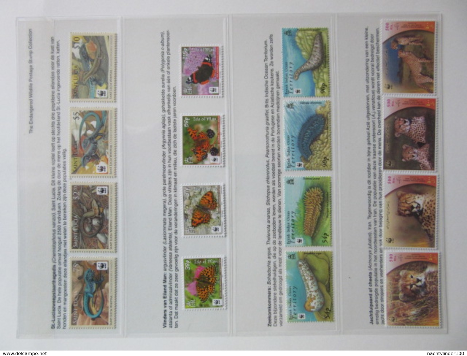 FAUNA 375 Sets Of WWF AND ENDANGERED WILDLIFE COLLECTION IN 3 NICE ALBUMS ! Ndw PF/MNH - Farfalle