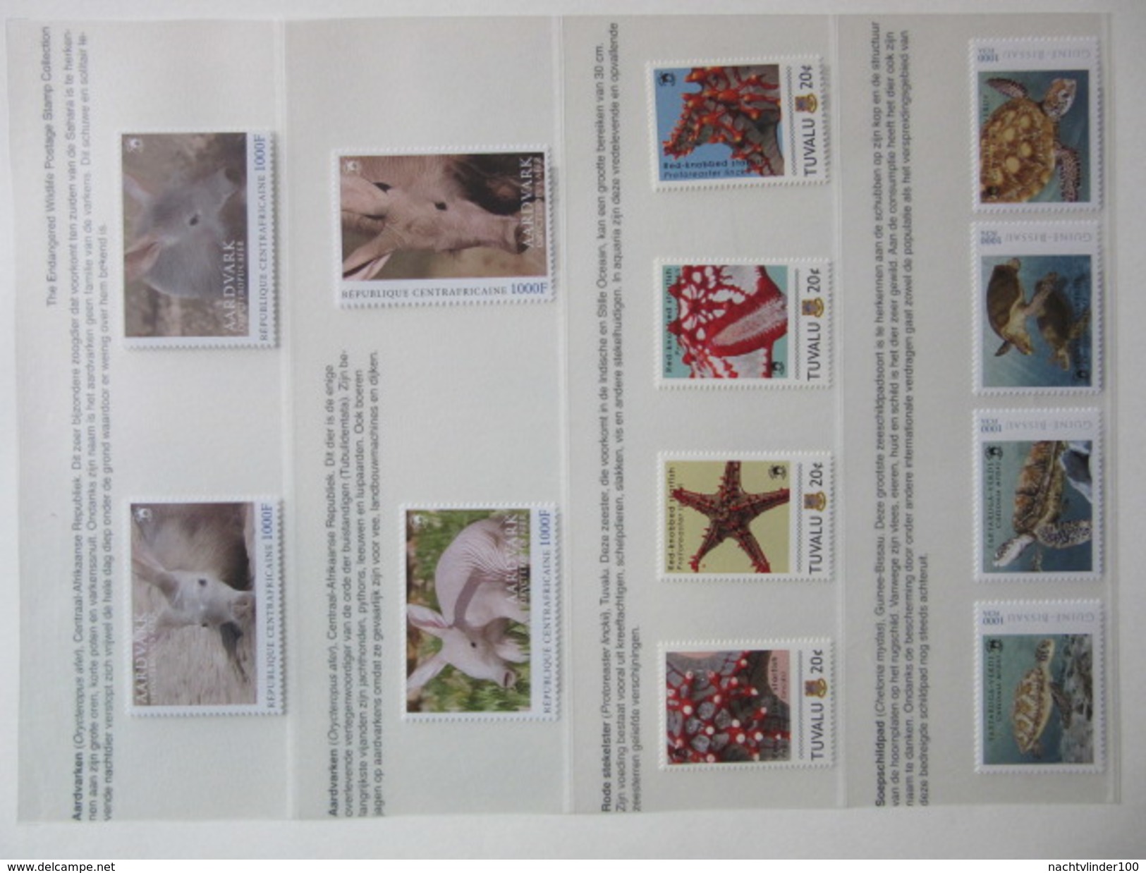 FAUNA 375 sets of WWF AND ENDANGERED WILDLIFE COLLECTION IN 3 NICE ALBUMS ! Ndw PF/MNH