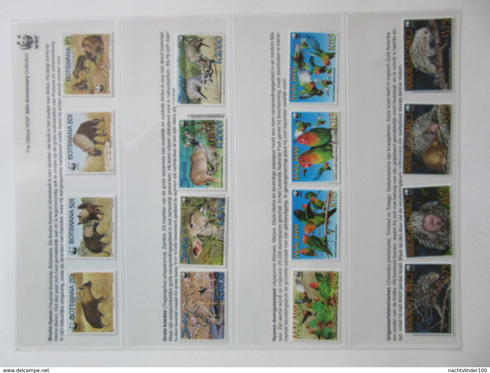 FAUNA 375 sets of WWF AND ENDANGERED WILDLIFE COLLECTION IN 3 NICE ALBUMS ! Ndw PF/MNH