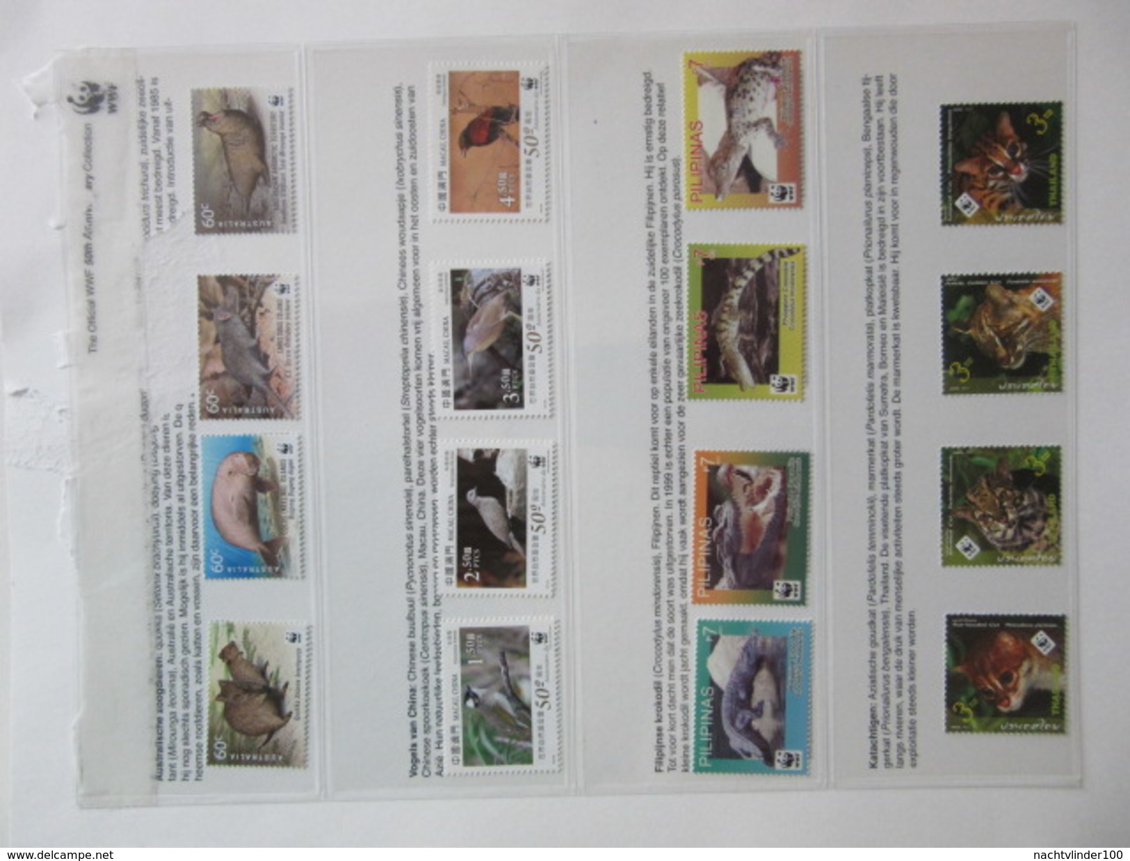 FAUNA 375 sets of WWF AND ENDANGERED WILDLIFE COLLECTION IN 3 NICE ALBUMS ! Ndw PF/MNH