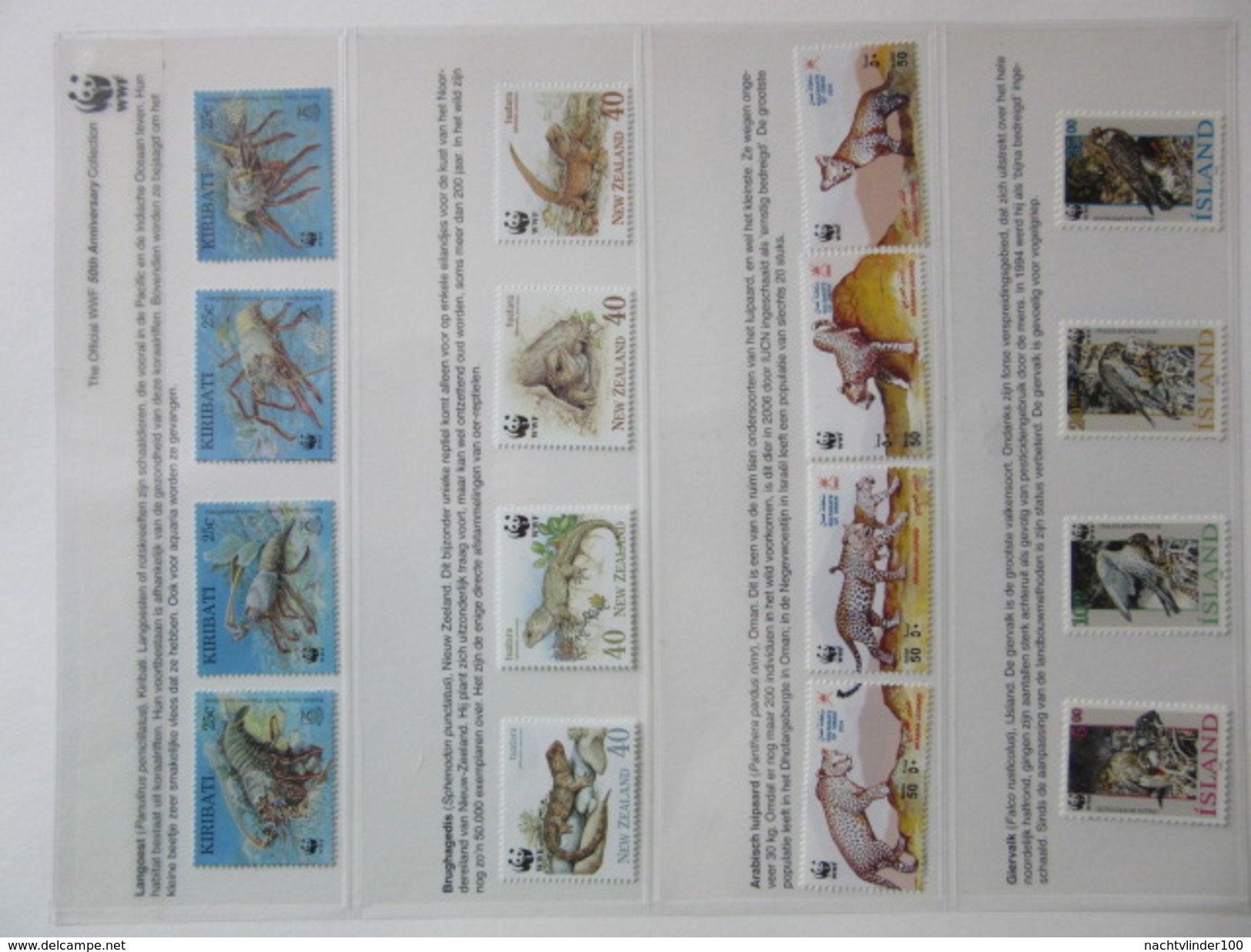 FAUNA 375 sets of WWF AND ENDANGERED WILDLIFE COLLECTION IN 3 NICE ALBUMS ! Ndw PF/MNH