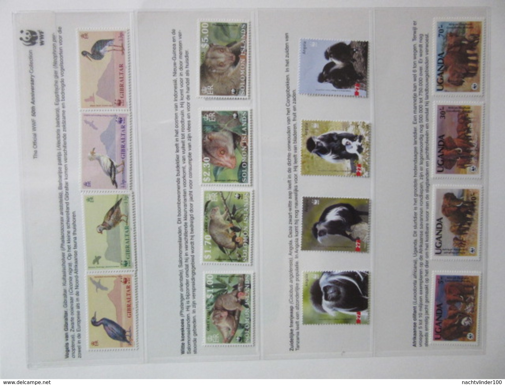 FAUNA 375 sets of WWF AND ENDANGERED WILDLIFE COLLECTION IN 3 NICE ALBUMS ! Ndw PF/MNH