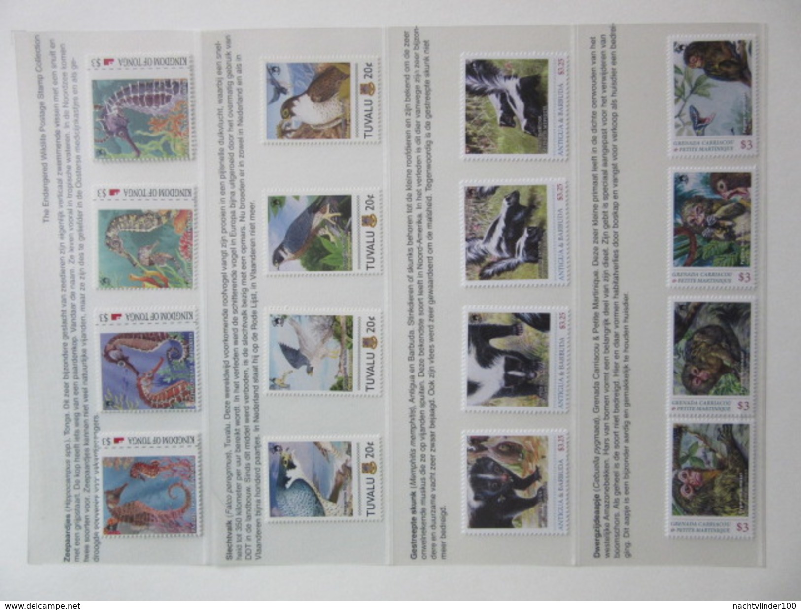 FAUNA 375 sets of WWF AND ENDANGERED WILDLIFE COLLECTION IN 3 NICE ALBUMS ! Ndw PF/MNH