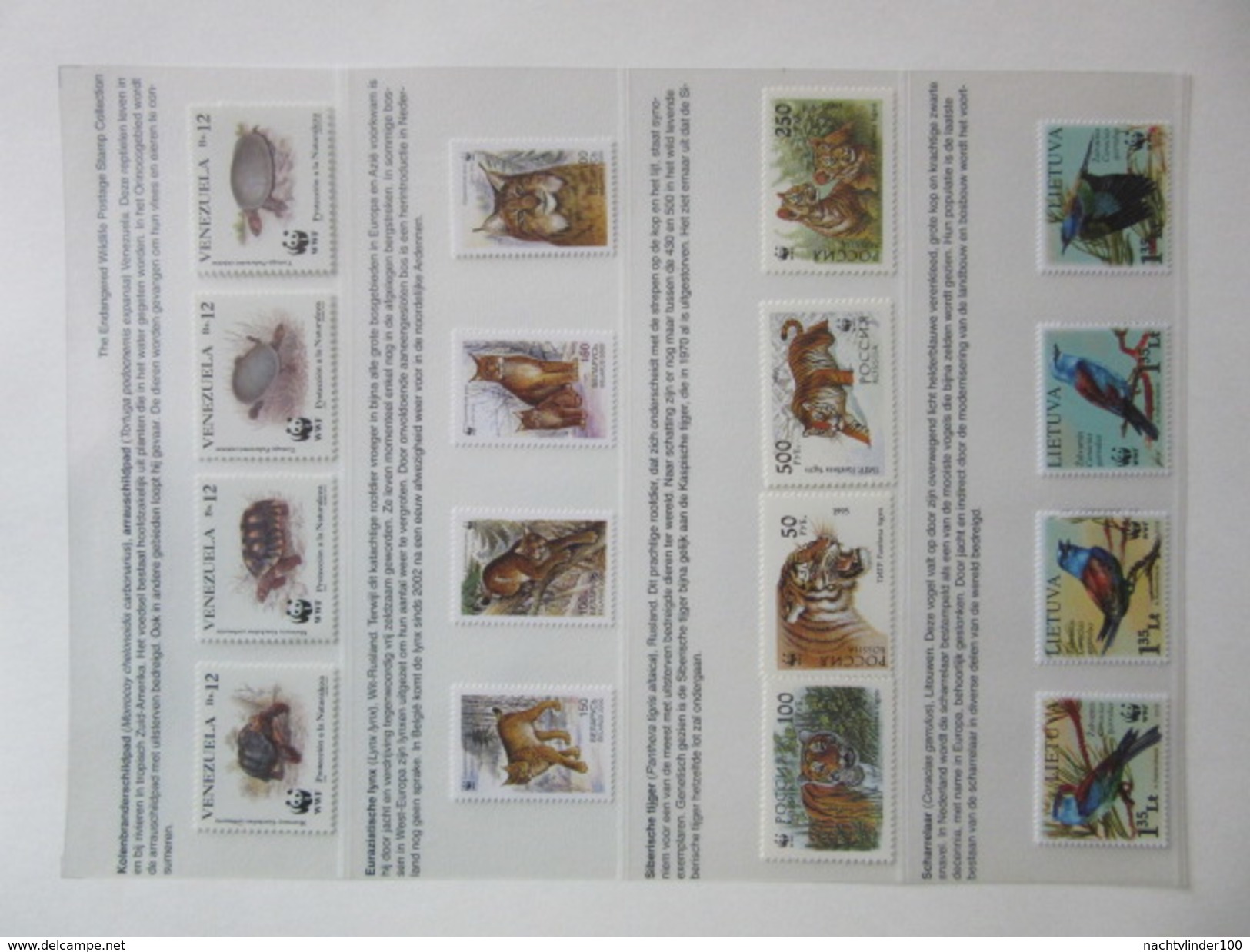 FAUNA 375 sets of WWF AND ENDANGERED WILDLIFE COLLECTION IN 3 NICE ALBUMS ! Ndw PF/MNH