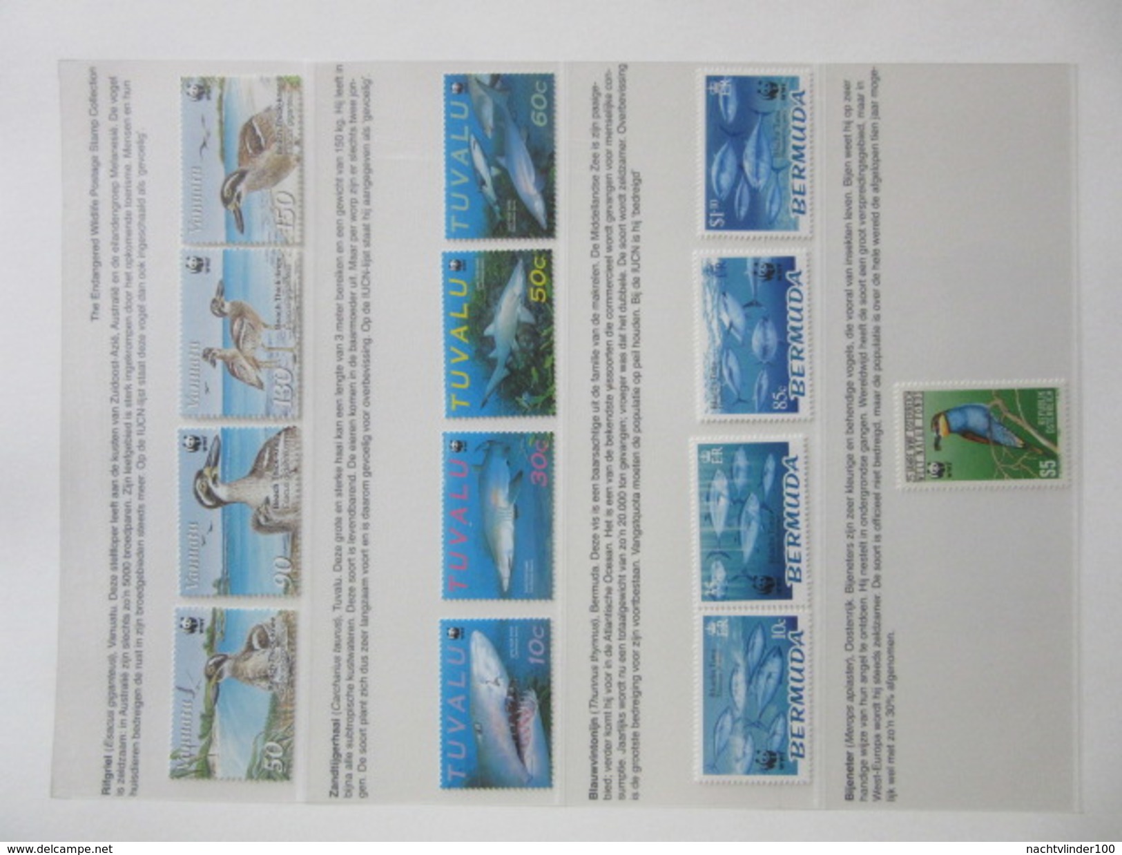 FAUNA 375 sets of WWF AND ENDANGERED WILDLIFE COLLECTION IN 3 NICE ALBUMS ! Ndw PF/MNH