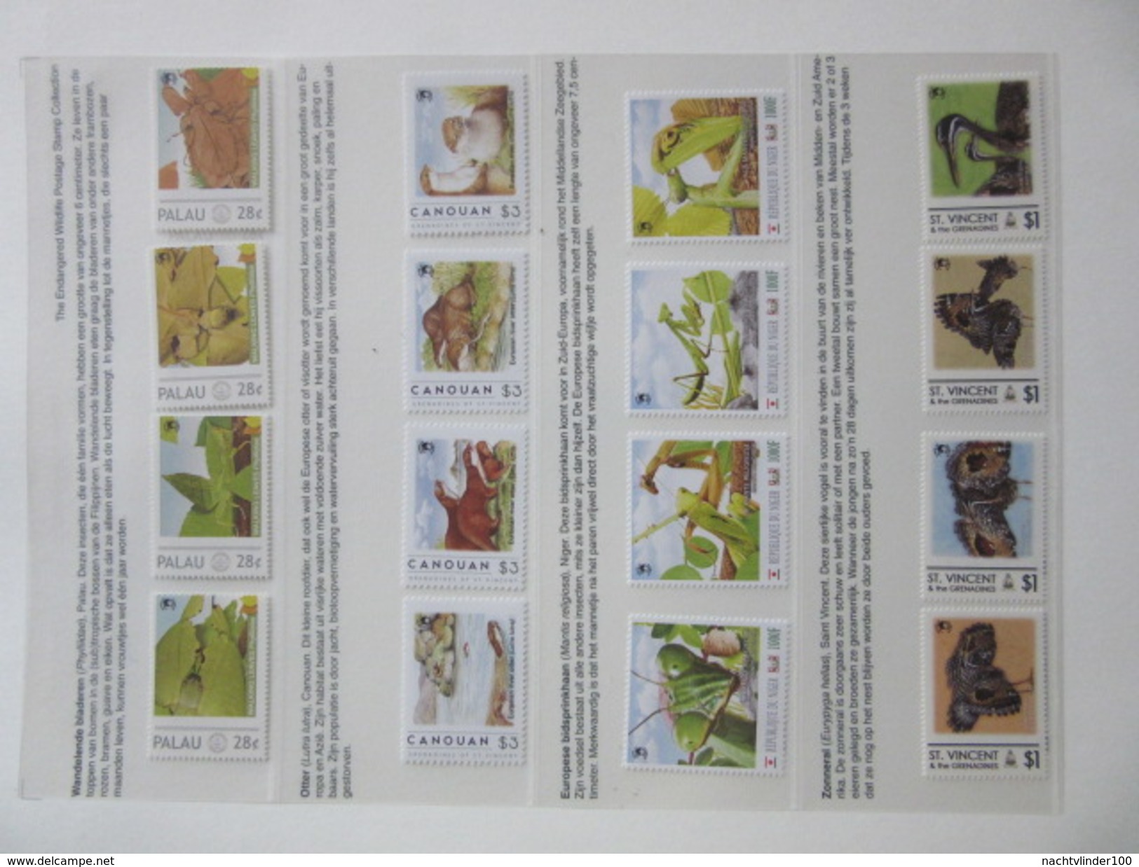 FAUNA 375 sets of WWF AND ENDANGERED WILDLIFE COLLECTION IN 3 NICE ALBUMS ! Ndw PF/MNH