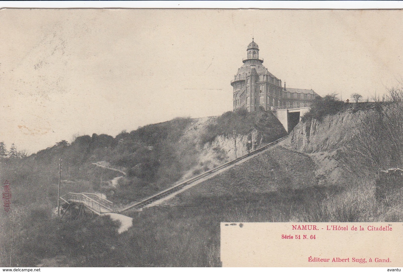 NAMUR / HOTEL DE LA CITADELLE / SUGG CARTE - Namur