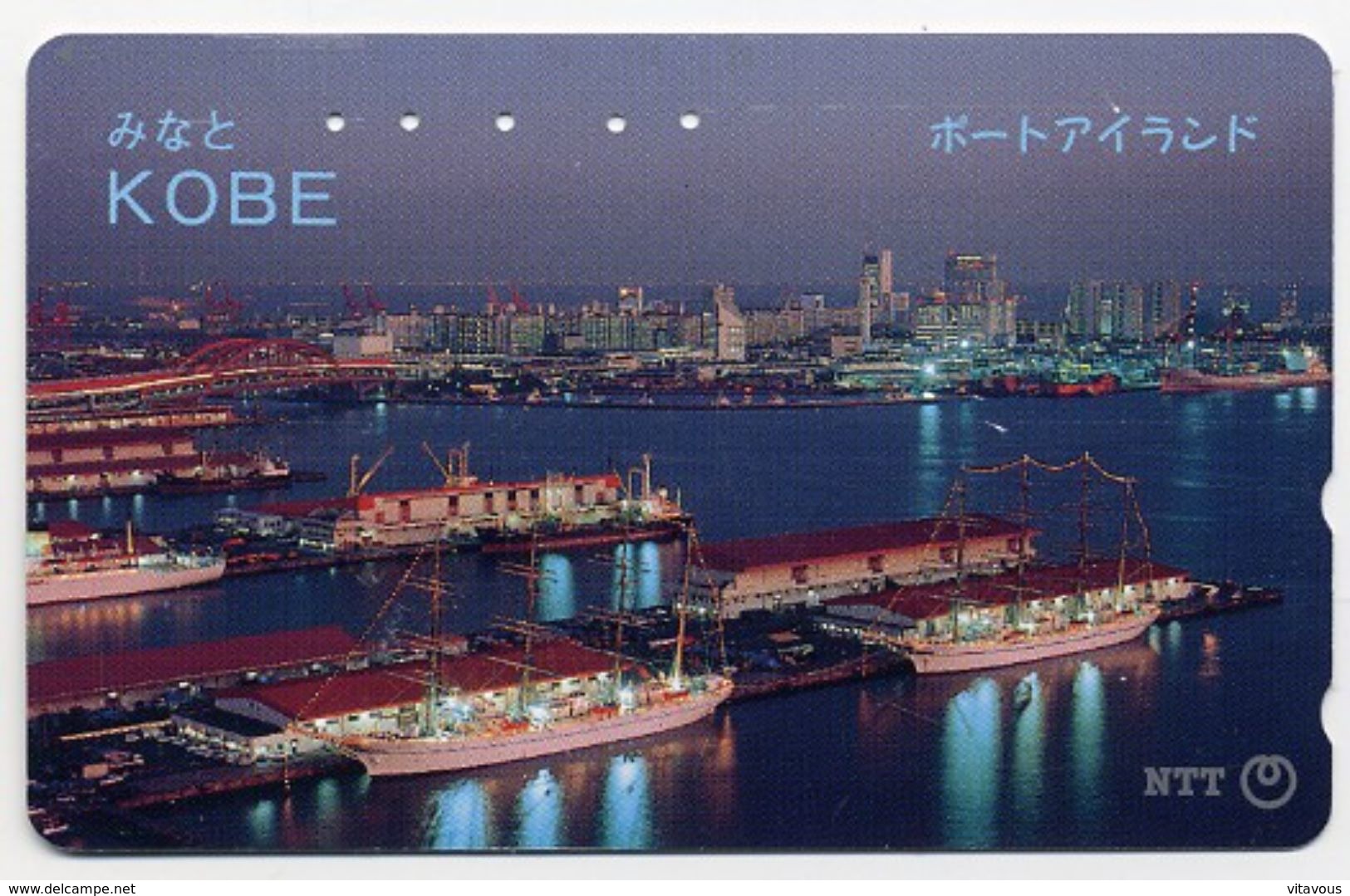 Bateau Boat Ville KOBE  Télécarte Telefonkarten Phonecard (D.108) - Japon