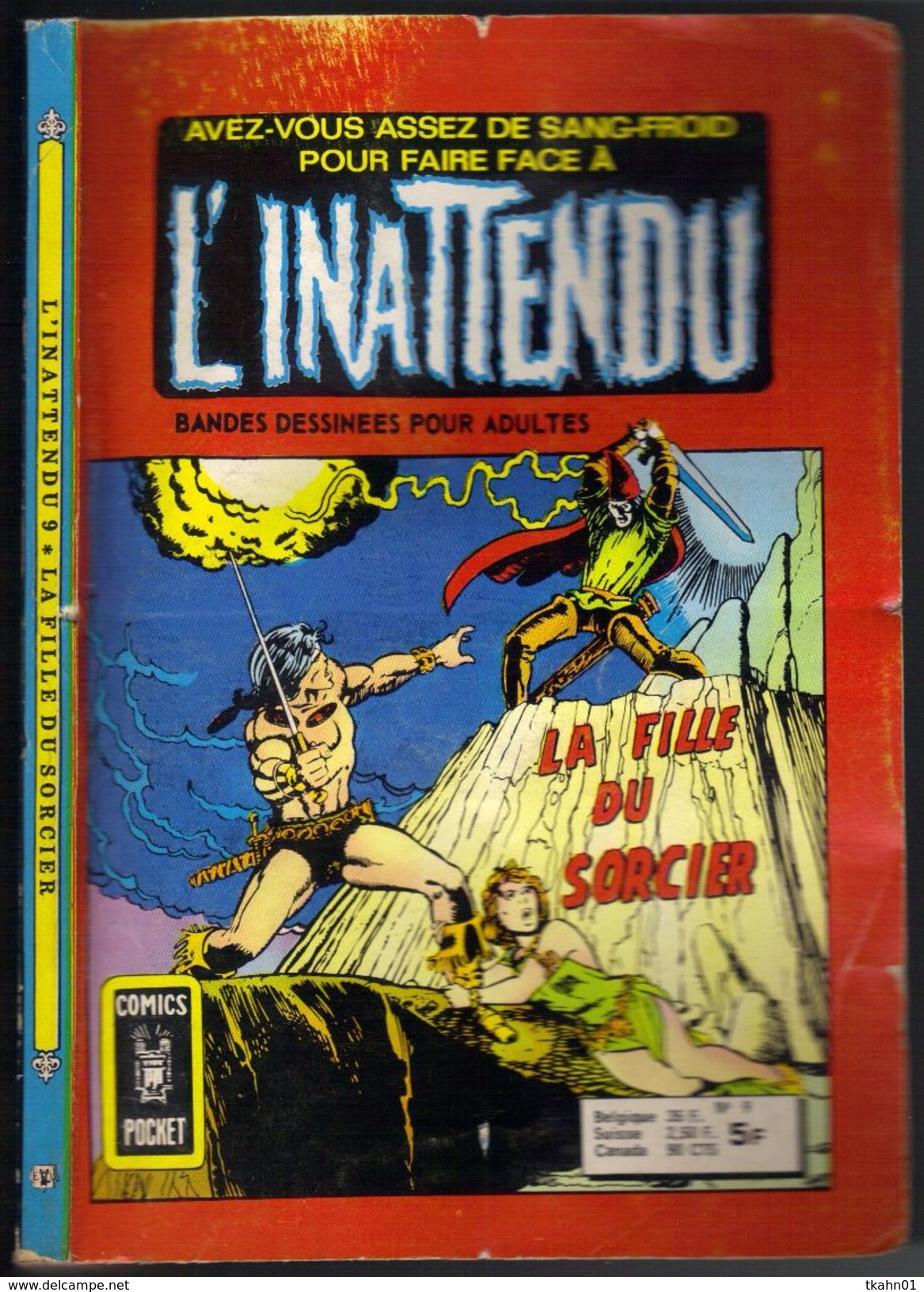 L'INATTENDU  N° 9 " COMICS-POCKET " ARTIMA DE 1977 - Inattendu, L'