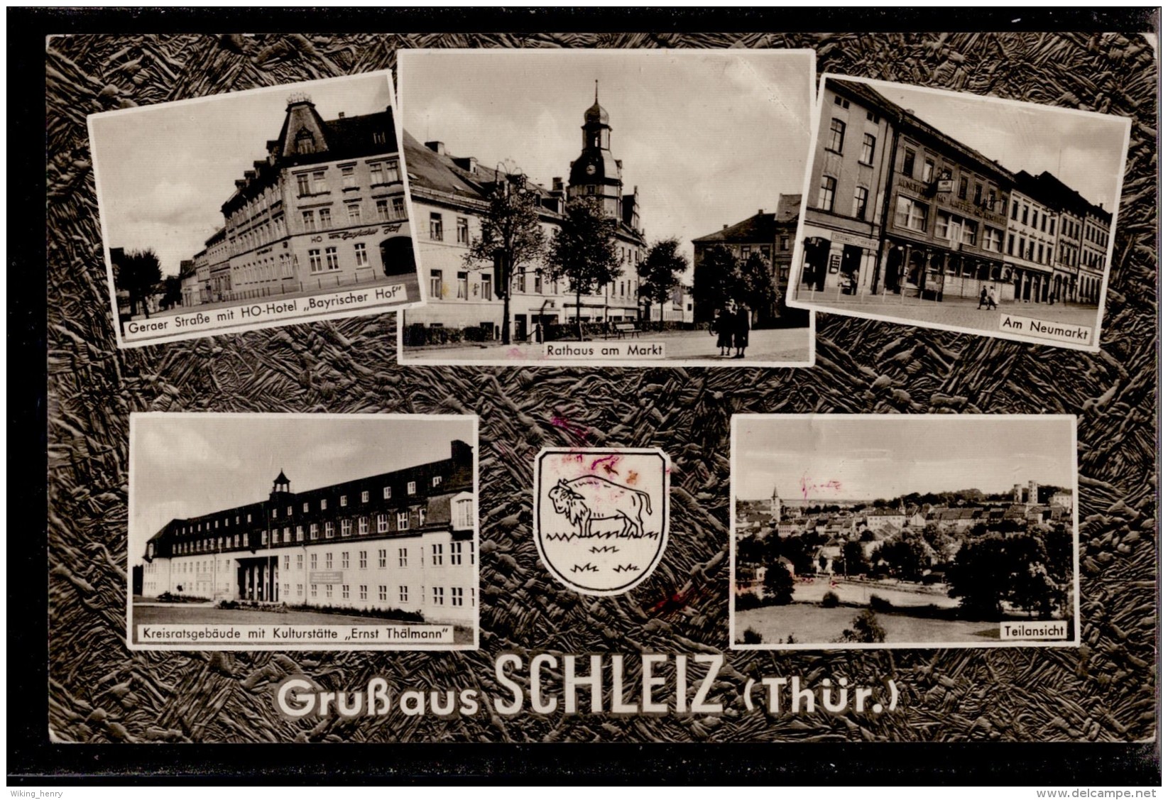 Schleiz - S/w Mehrbildkarte 1 - Schleiz