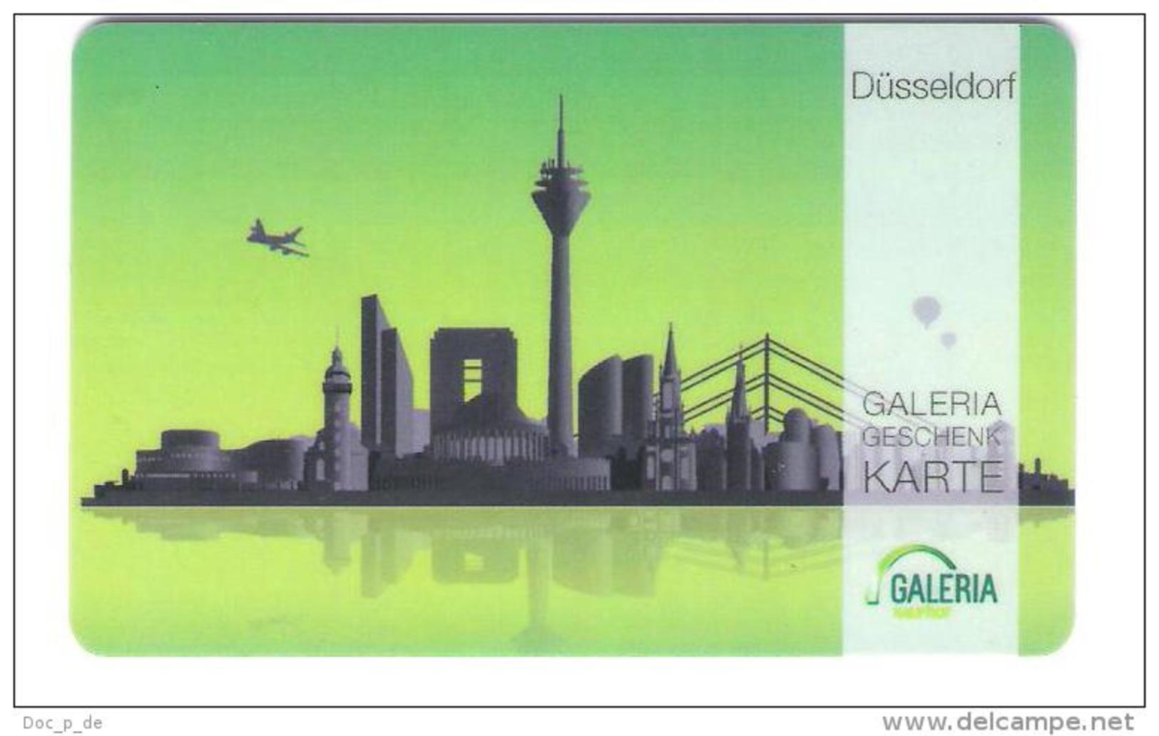 Germany - Carte Cadeau - Gift Card - Geschenkkarte - Galeria Kaufhof - Düsseldorf - Fernsehturm - Funkturm - Gift Cards