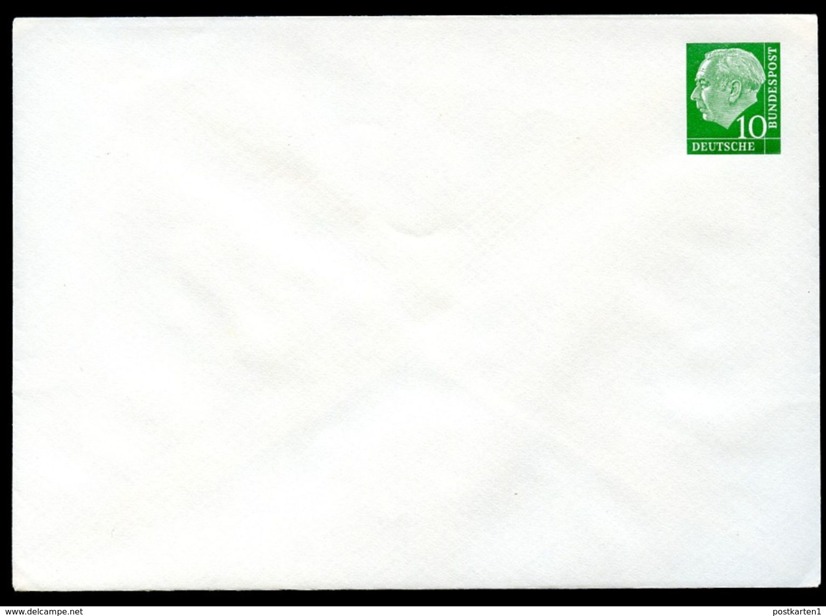 Bund PU8 A1/001e Privat-Umschlag BRAUN KARIERT ** 1954  NGK 20,00 € - Sobres Privados - Nuevos