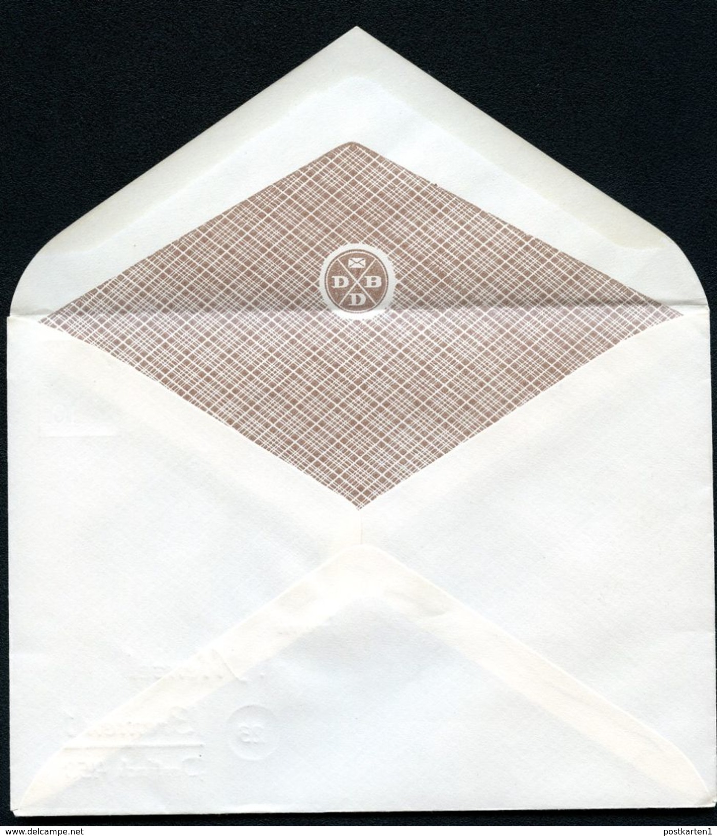 Bund PU8 B2/001e Privat-Umschlag MENZEL BRAUN KARIERT ** 1954  NGK 25,00 € - Sobres Privados - Nuevos
