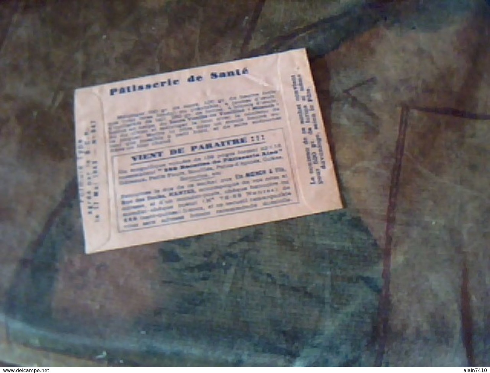 Publiciteemodele Ancien De  Sachet Vide De Levure Alsacienne Chimique Alsa - Advertising