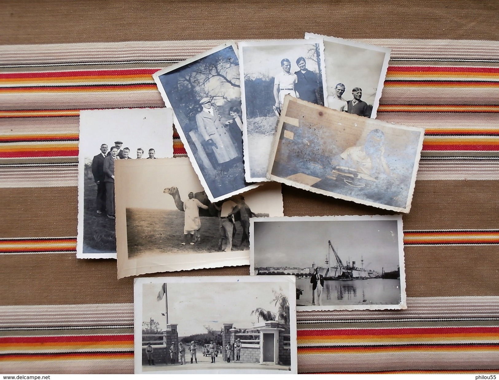 Lot De 8 Photos Philipponnat 137 Eme Bataillon De L'Air Casablanca, La Ciotat, Rarecourt, Rosman Ste Menehould - Krieg, Militär