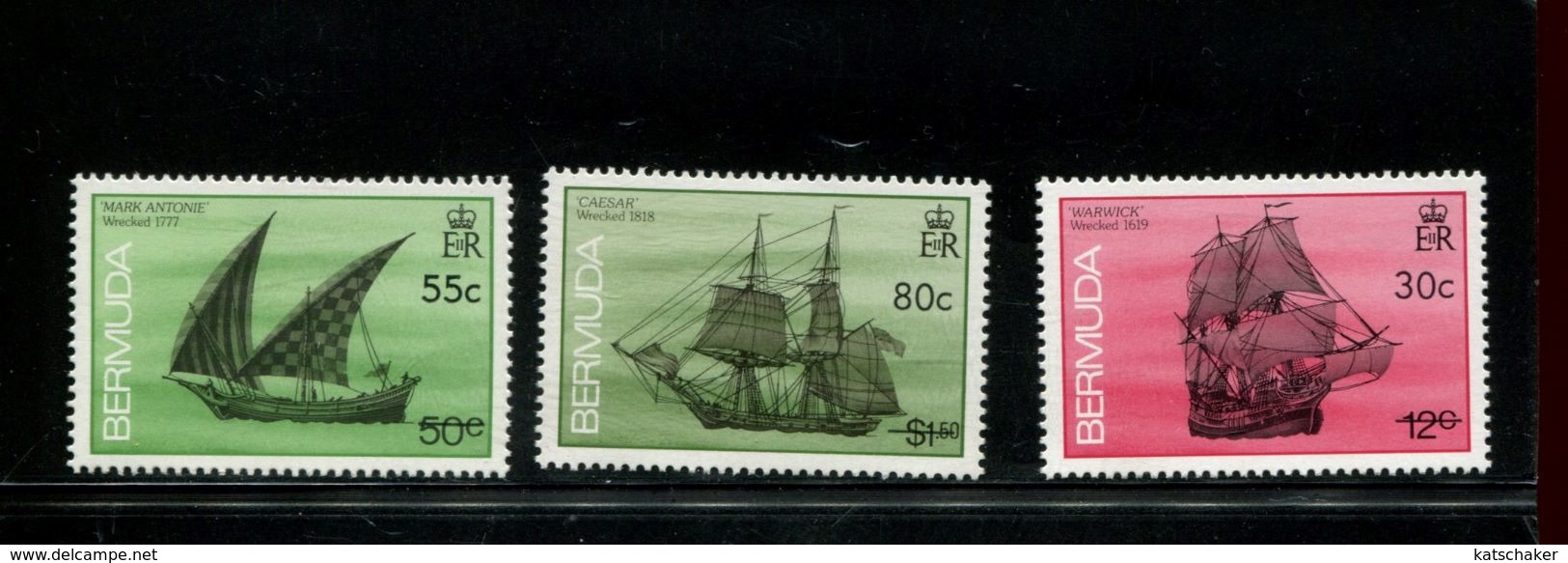 482770759 1984  ** MNH YVERT 583 584 585 SCHEPEN - Bermudes