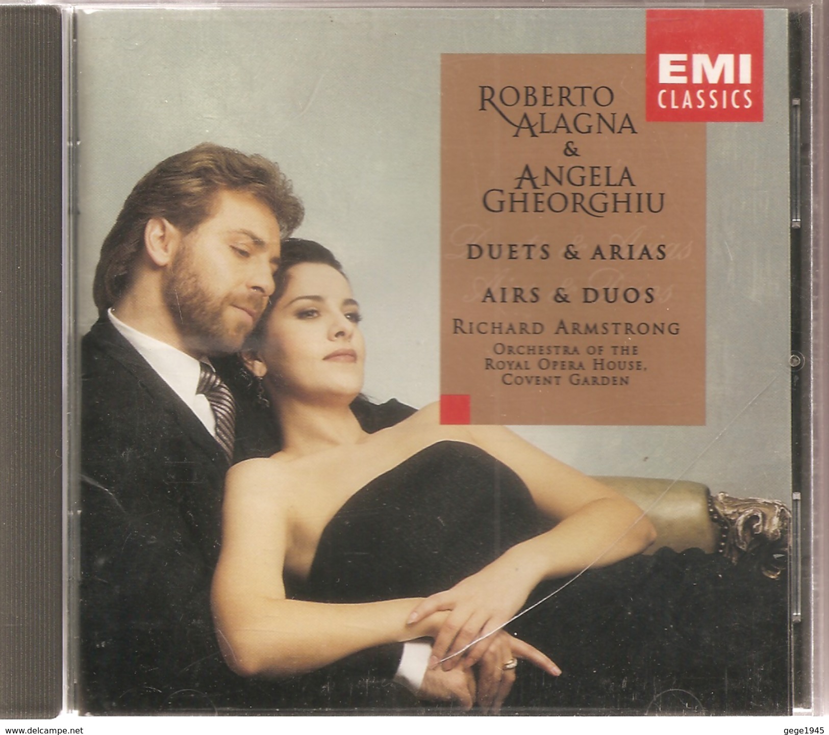 CD     Roberto  Alagna  &  Angela  Georghiu  " Airs & Duos   "   De  1996  2  CD   Avec  14  Titres - Opera