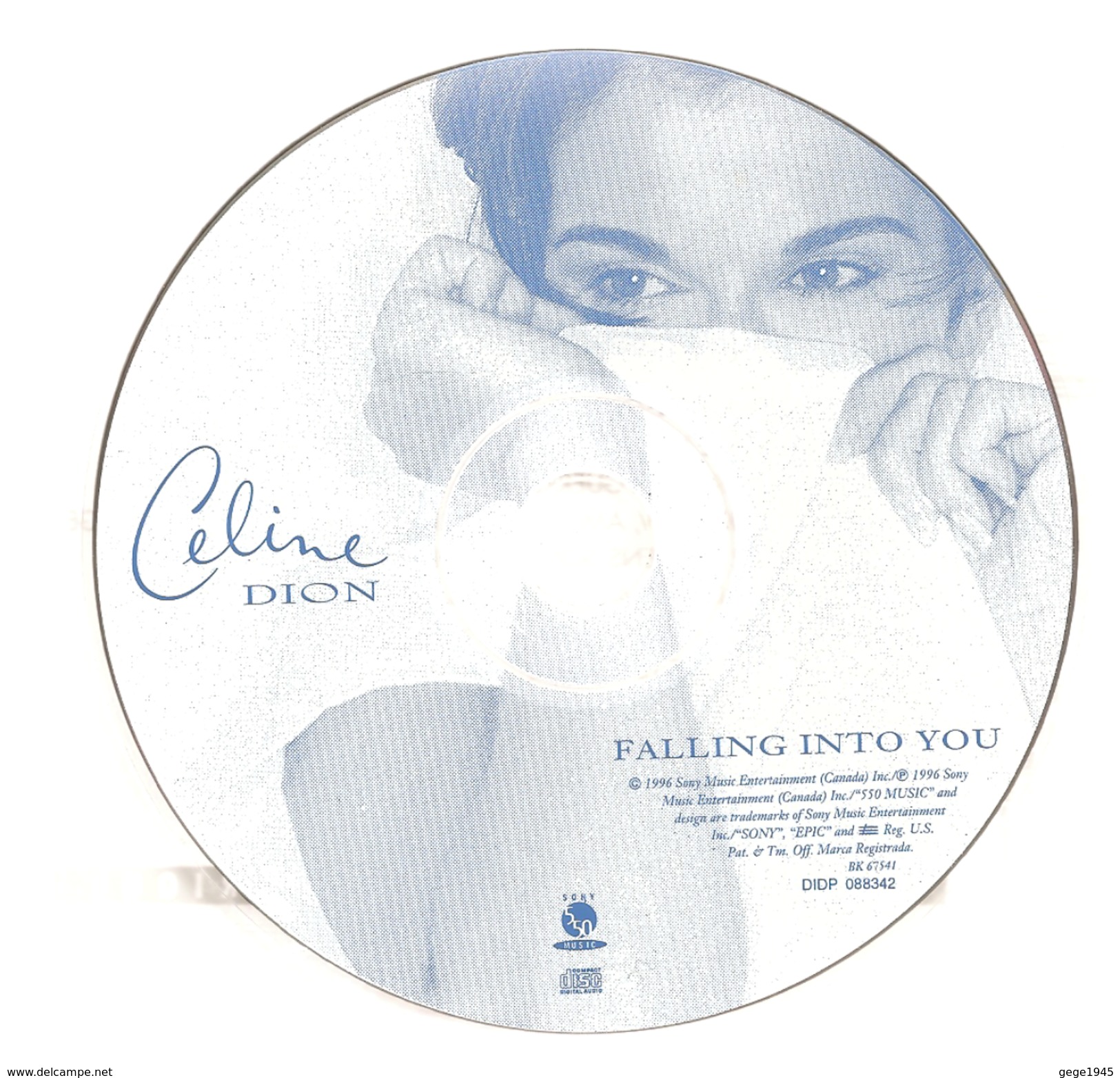 CD     Celine  Dion   "  Falling  Into  You  "    De  1996 - Opera