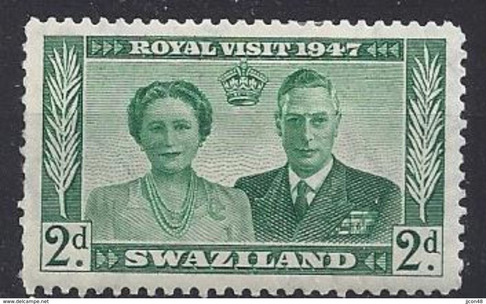 Swaziland 1947 Royal Visit  2d (*) MH - Swaziland (...-1967)