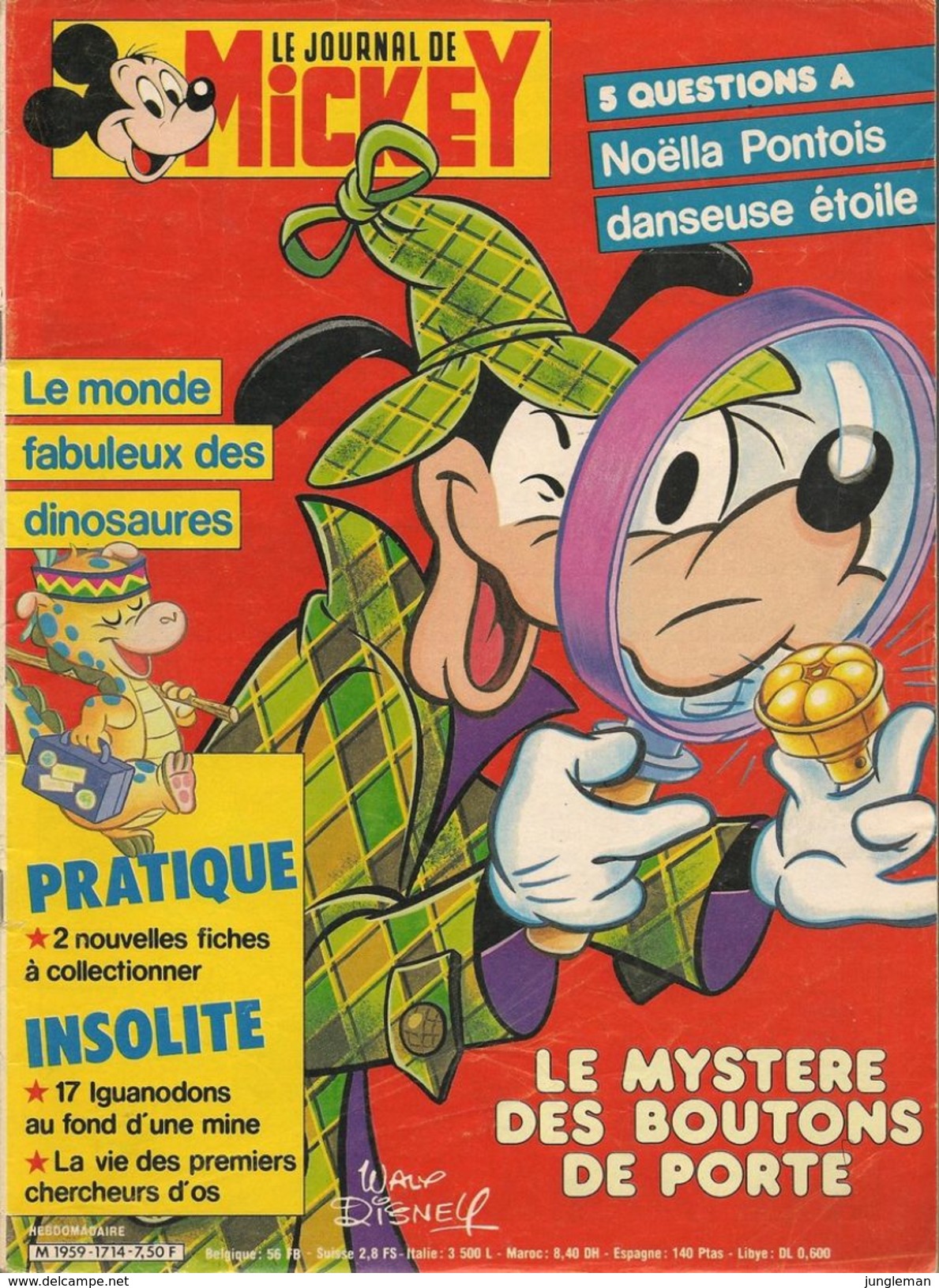 Le Journal De Mickey N° 1714 De Mai 1985 -  Bon état. - Disney