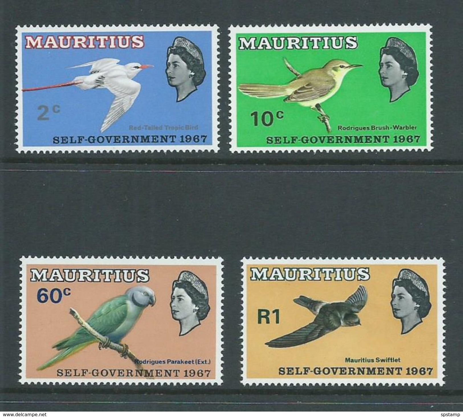 Mauritius 1967 Self Government Bird Set Of 4 MNH - Mauritius (...-1967)